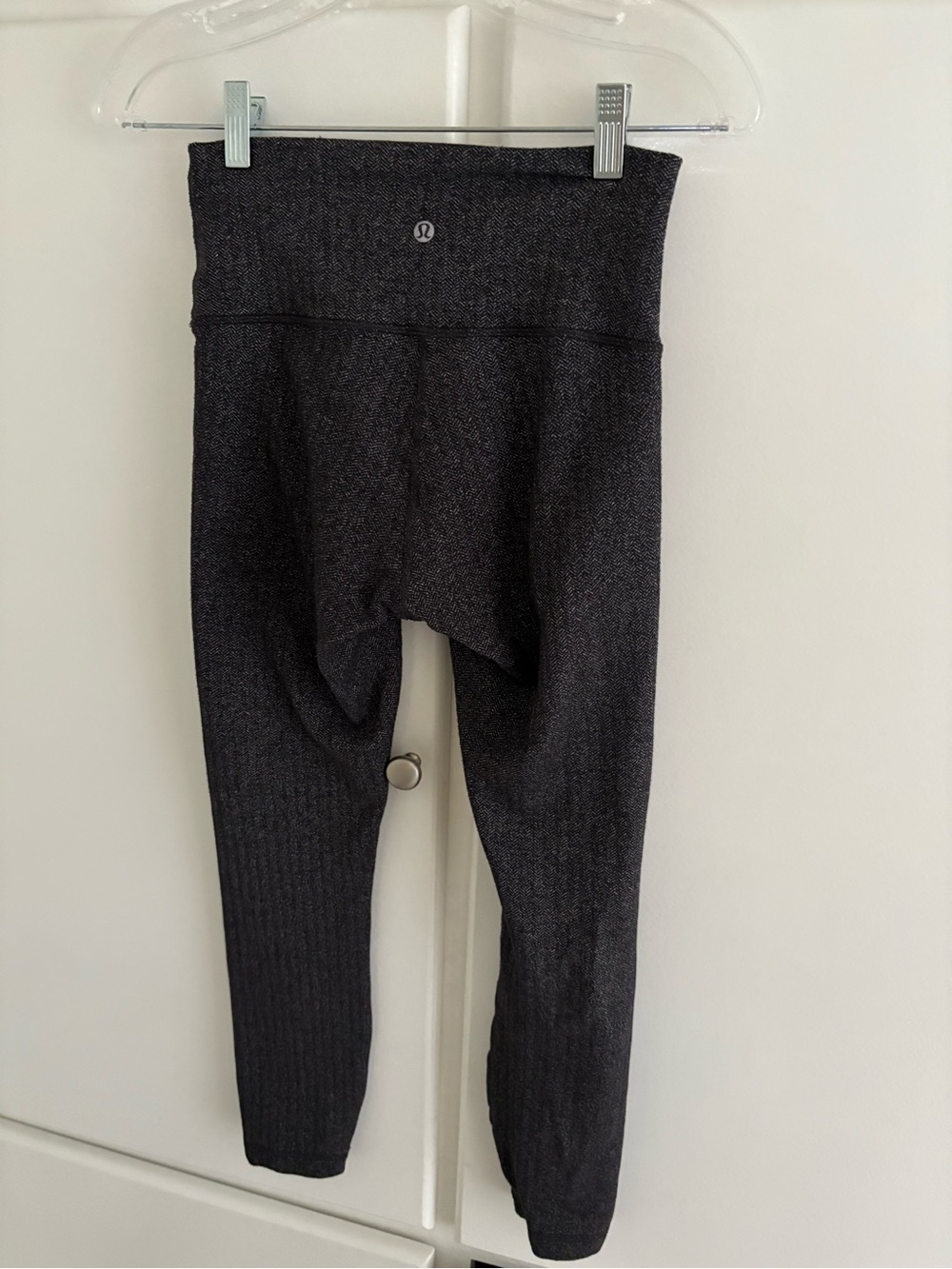 Lululemon Heathered Herringbone Wunder Under Leggings